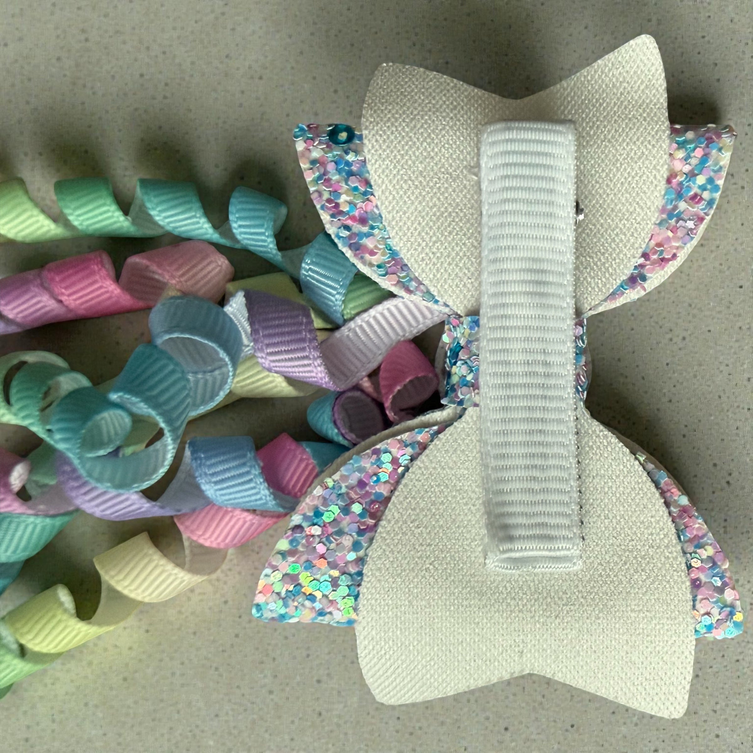 rainbow Mermaid purse and hair bow(set)
