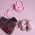 Pink purse & hair bow