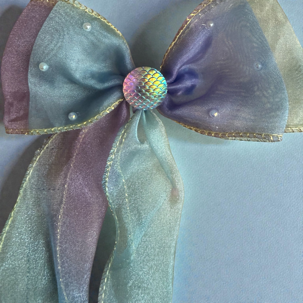 Mermaid purse and color hair bow (set)