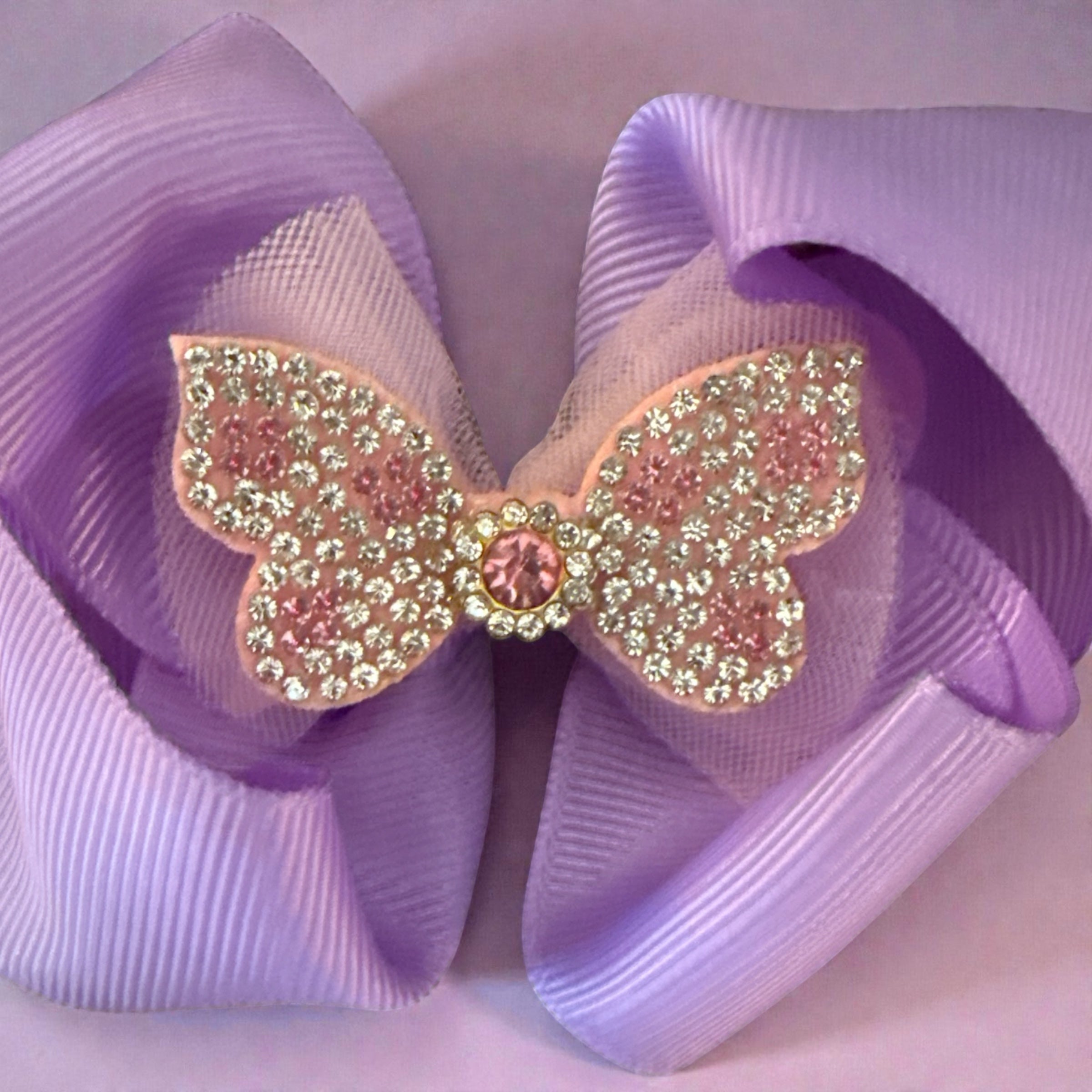 Hair bows butterfly spark set of 4