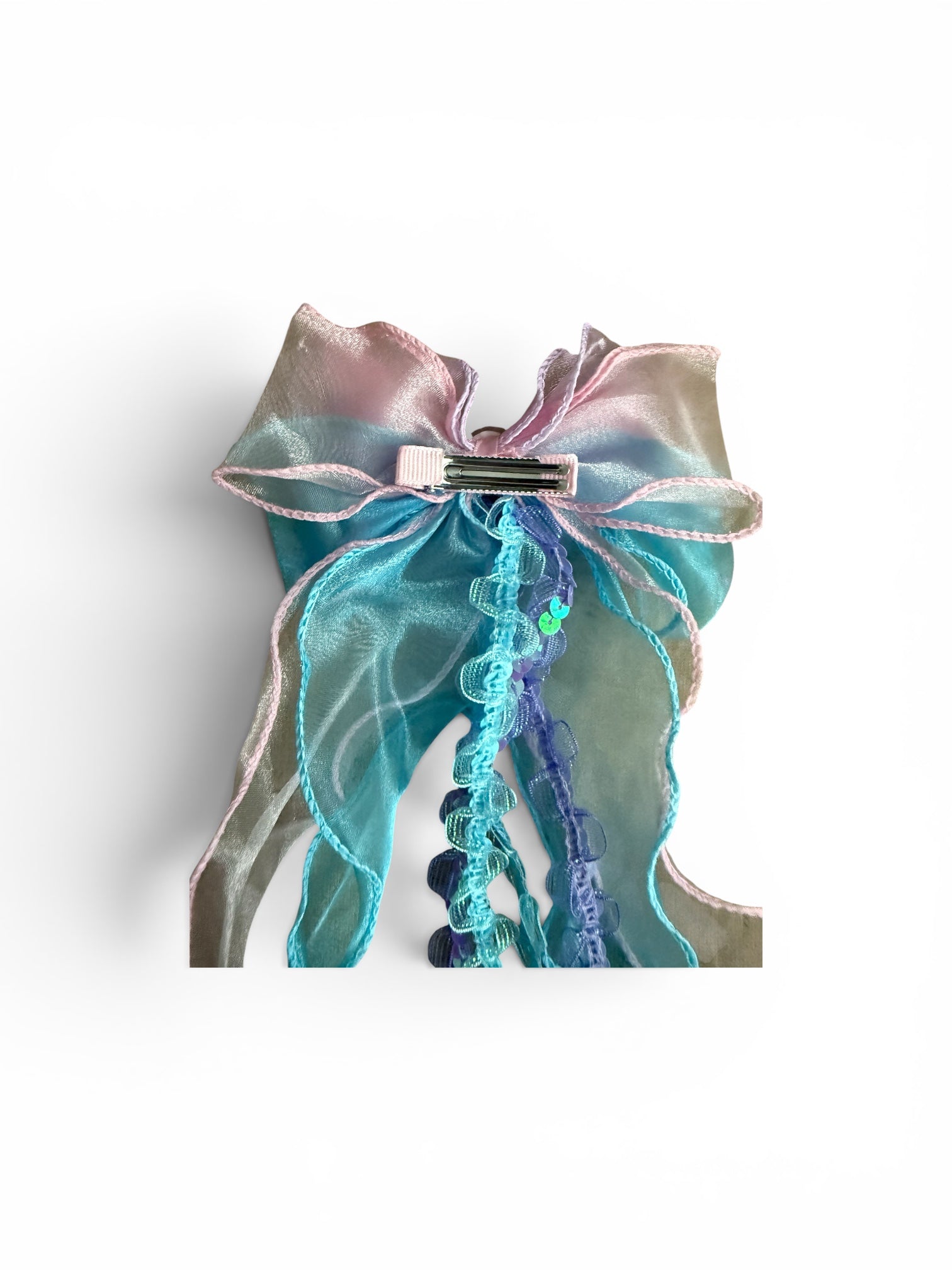 Mermaid bow & rainbow purse (set)