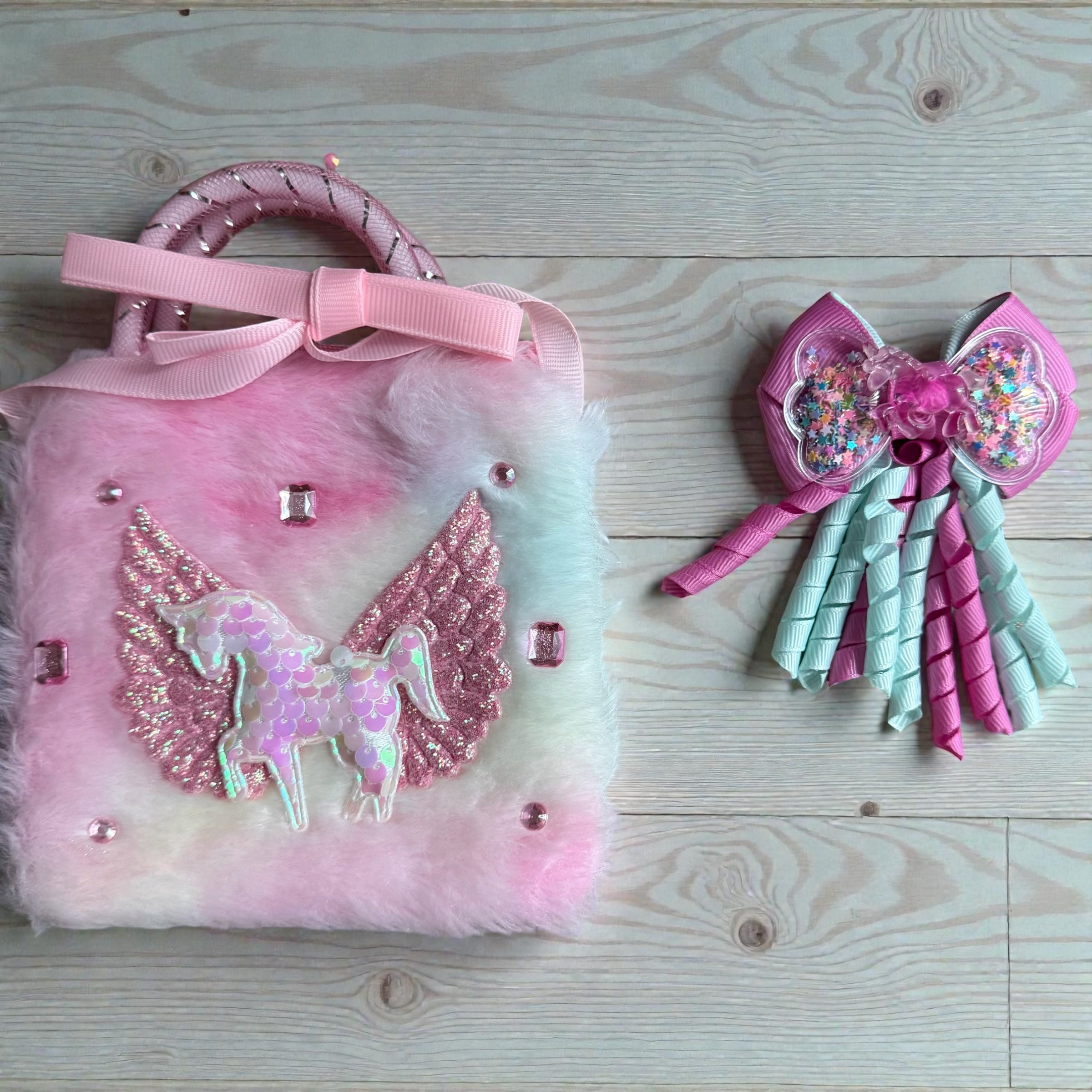 Pony purse & hair bow (set)