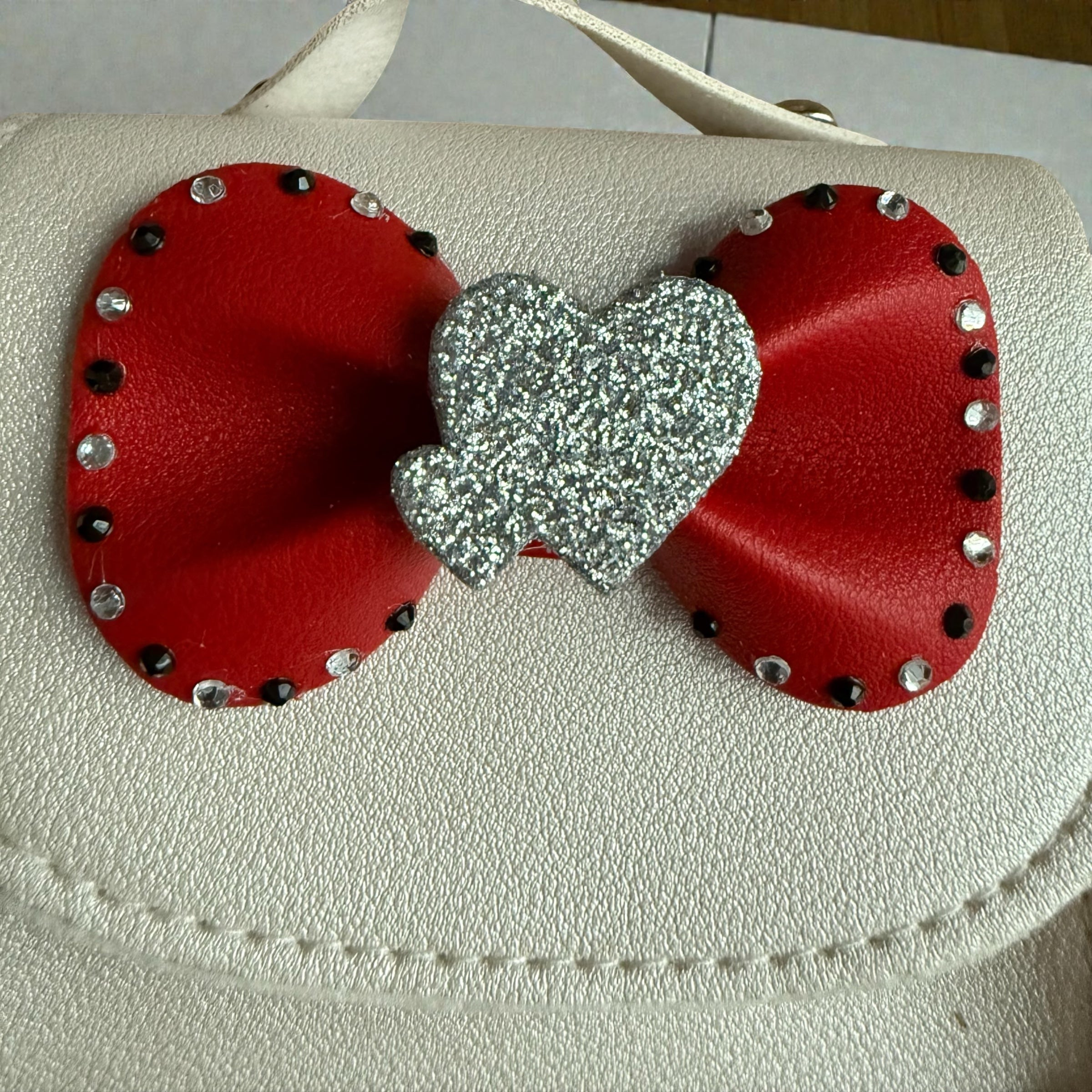 Heart purse & hair bow (set)