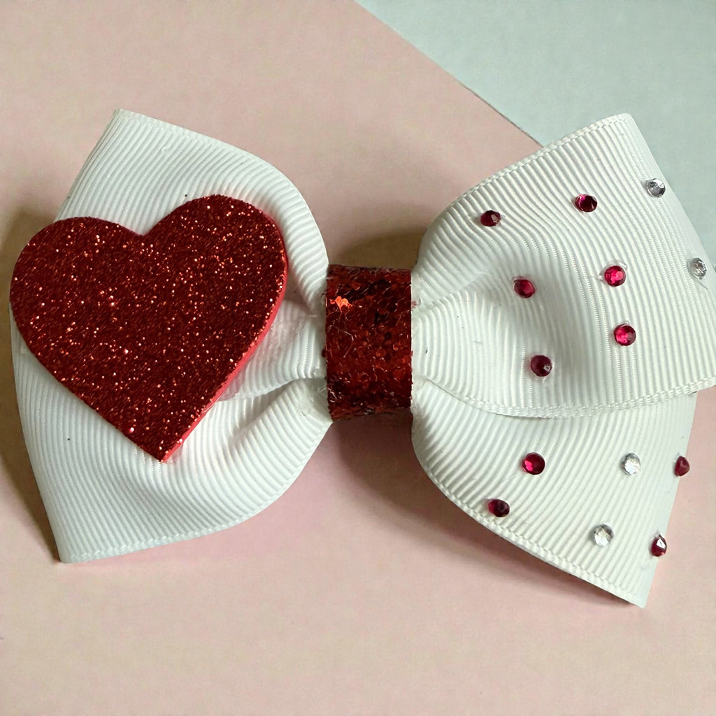Heart purse & hair bow (set)