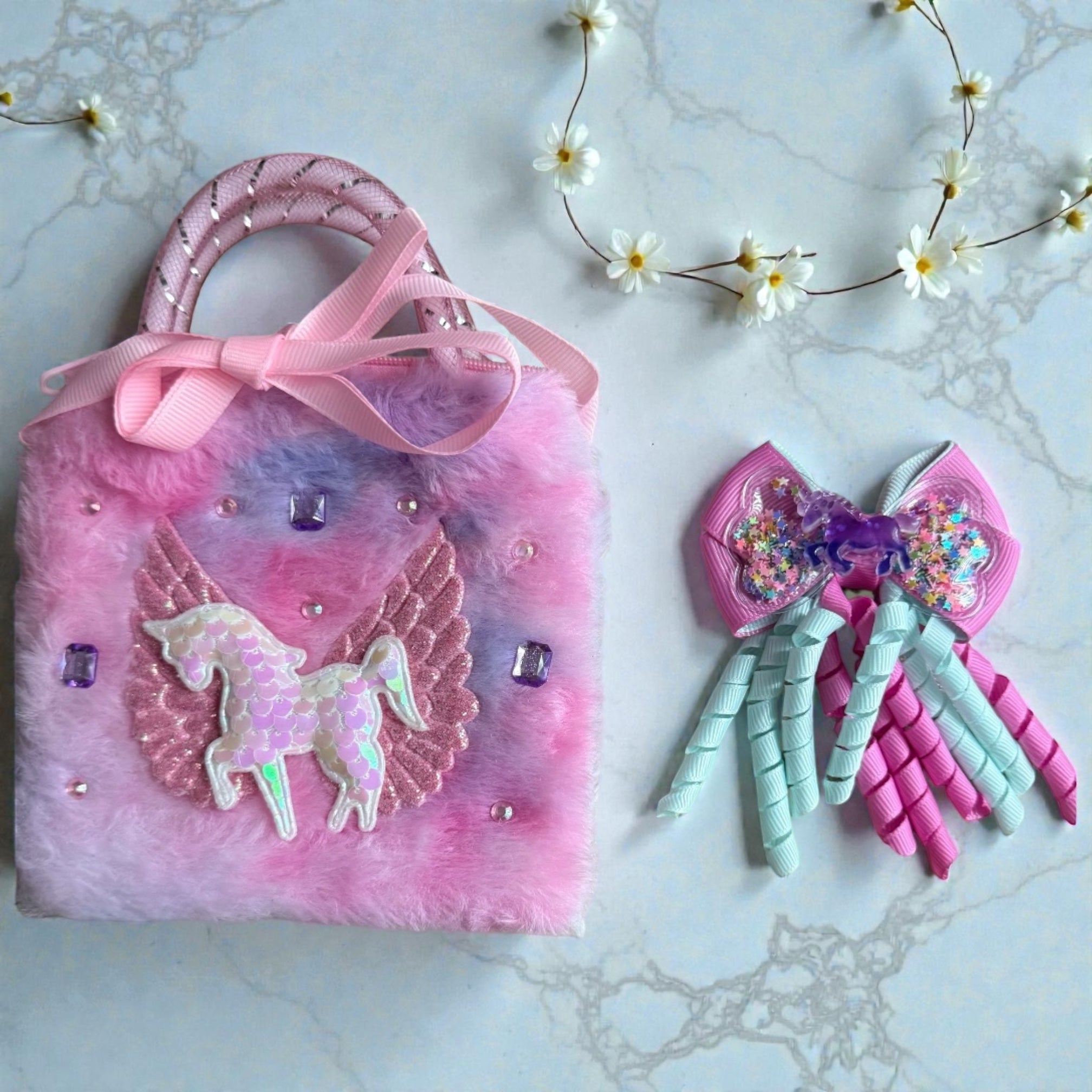 pony  purse & hair bow( set)