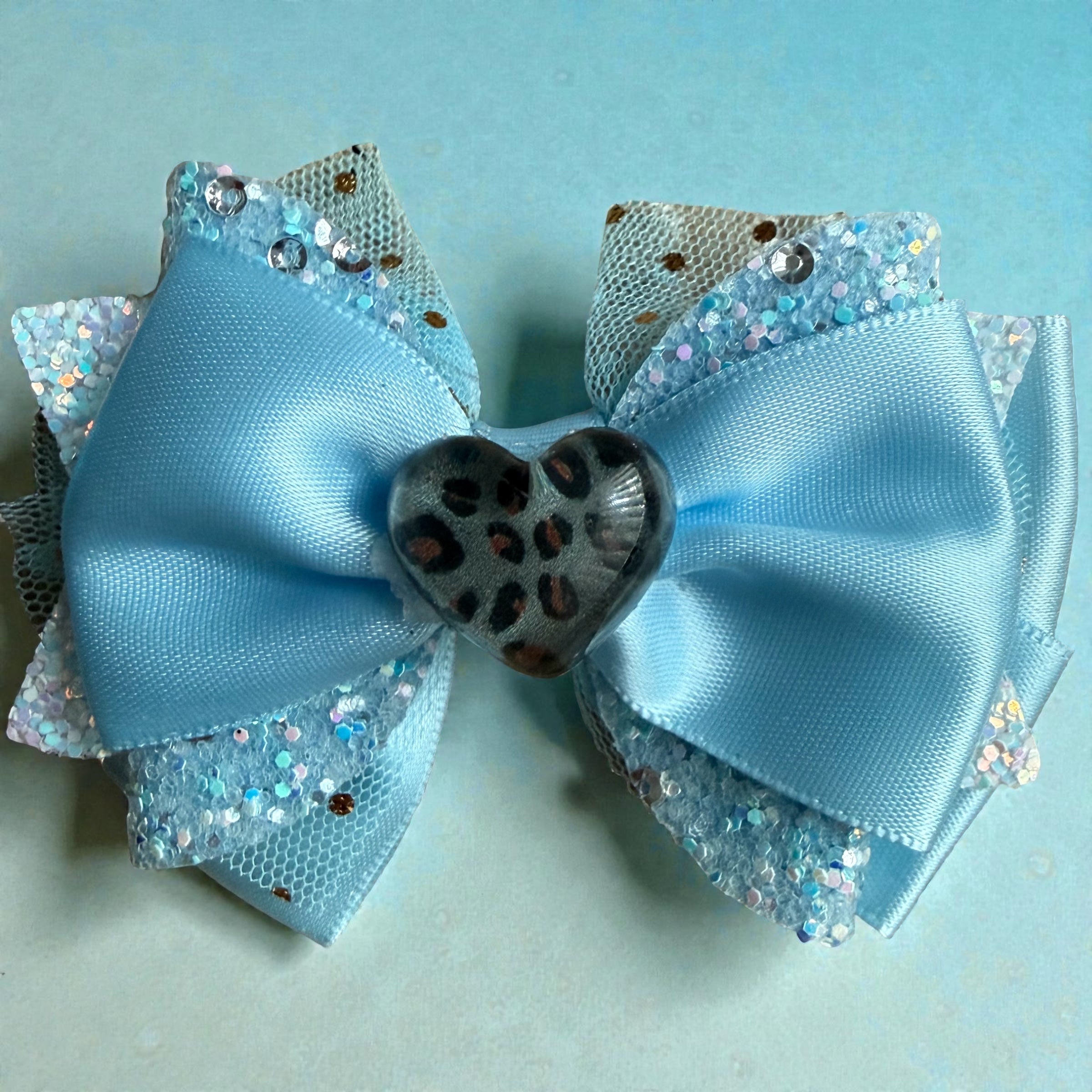Light blue purse & hair bow(set)
