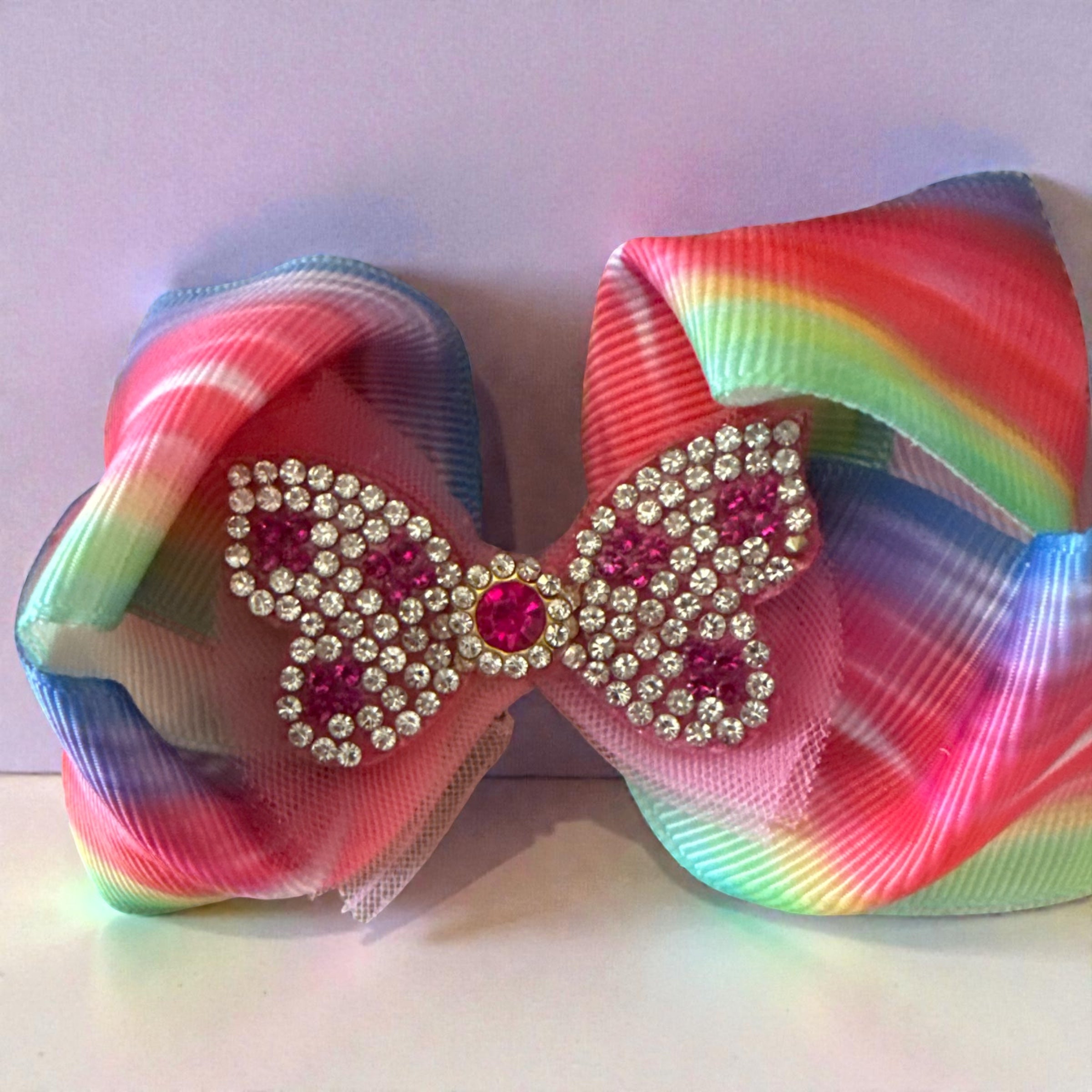 Hair bows butterfly spark set of 4