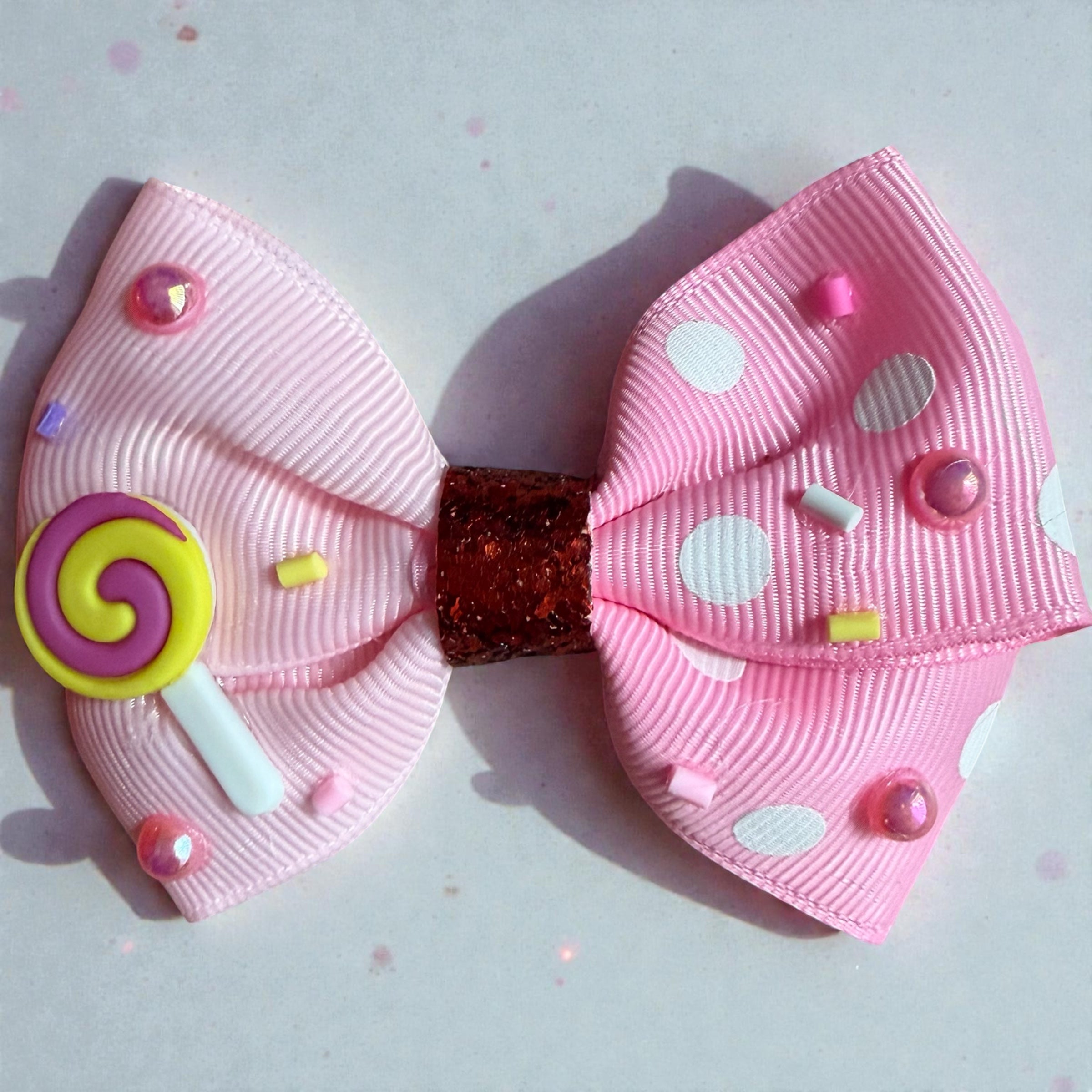 red candy purse & hair bow (set)