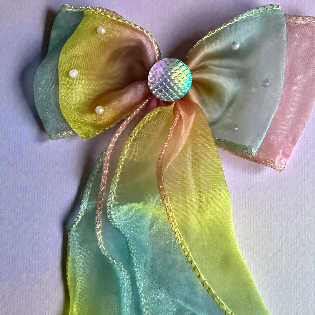 mermaid purse and hair bow (set)