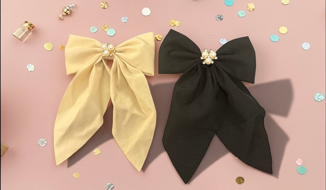 RHINESTONE BOW set of 4