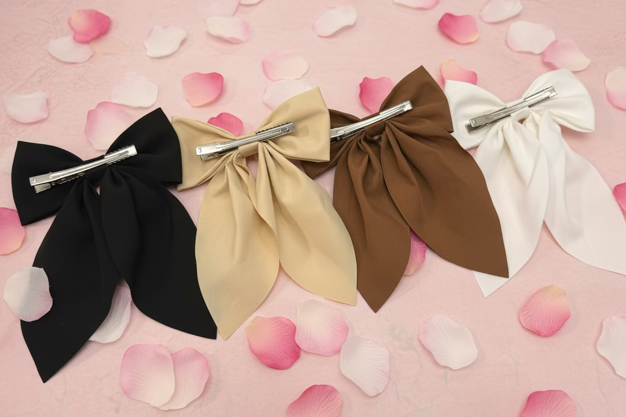 RHINESTONE BOW set of 4